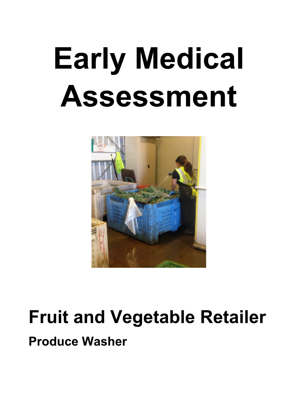 Fruit and Vegetable Retailing - Produce Washer