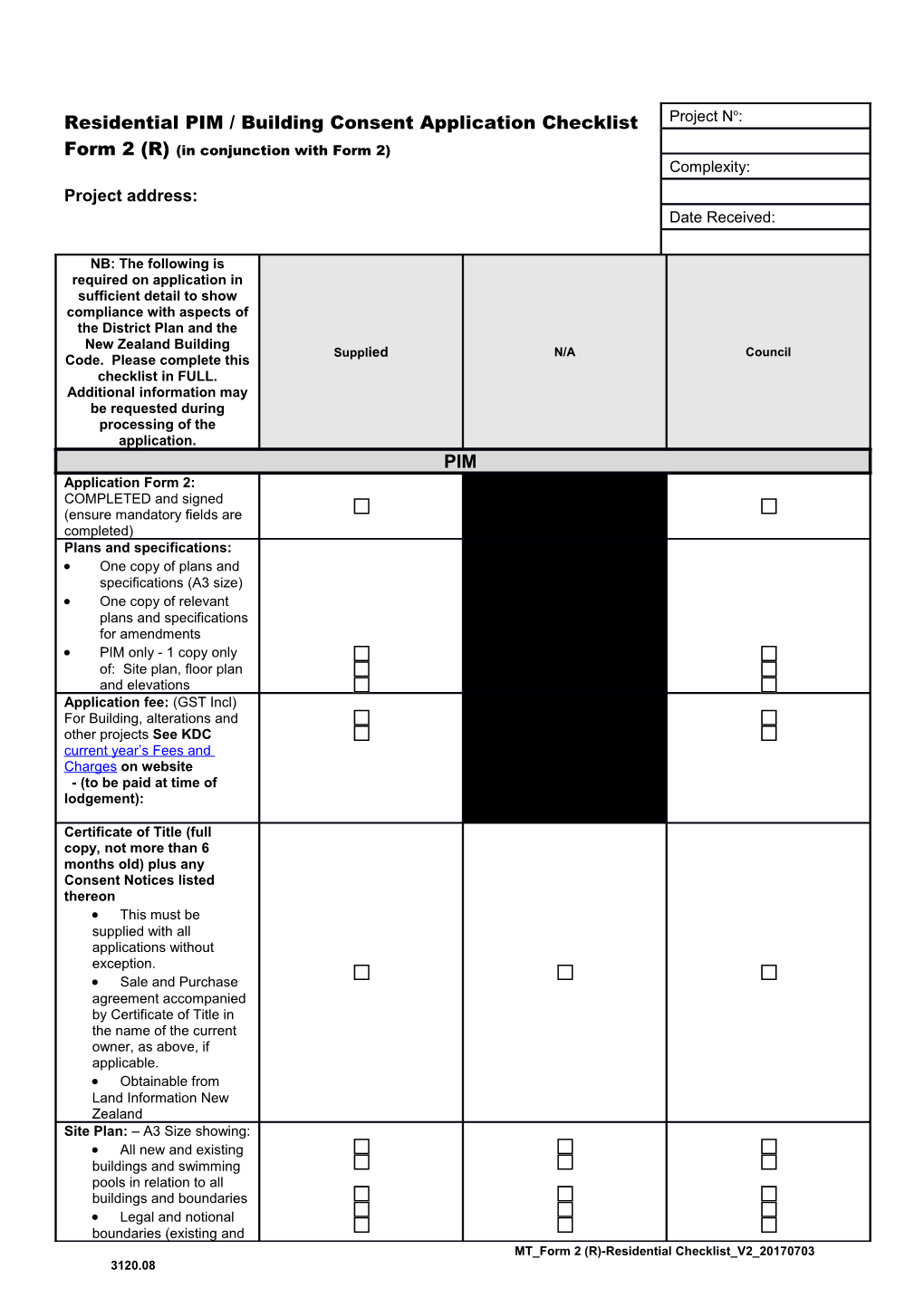 One Copy of Plans and Specifications (A3 Size)