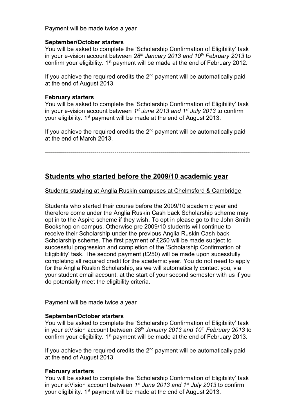 Scholarship for Academic Progress (UK/EU Full-Time Undergraduate Students)