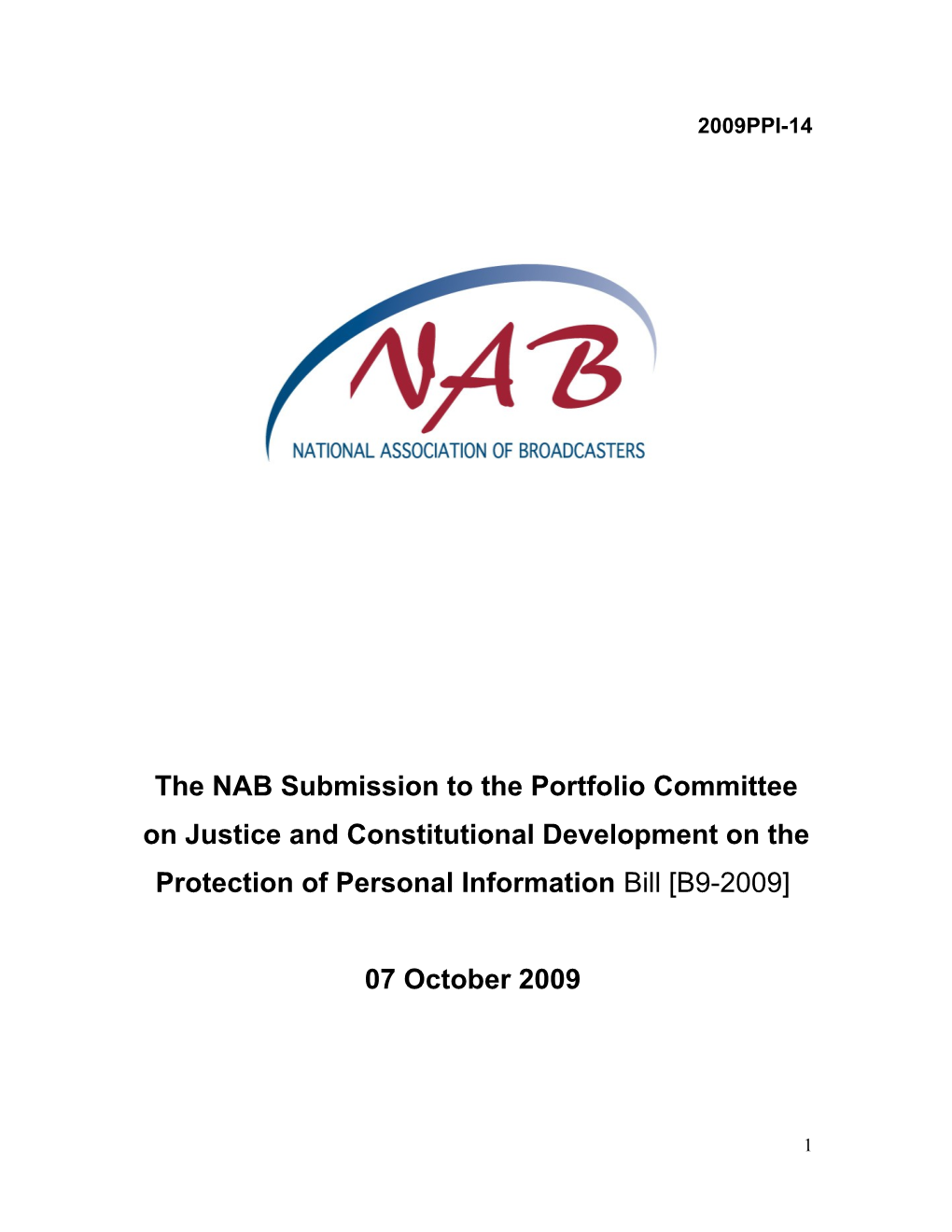 Nab Written Submission to the Regulations Setting out Standards for End-User and Subscriber