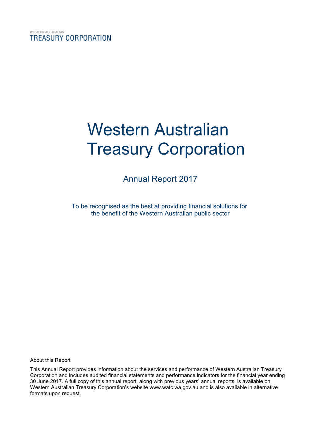 Western Australian Treasury Corporation