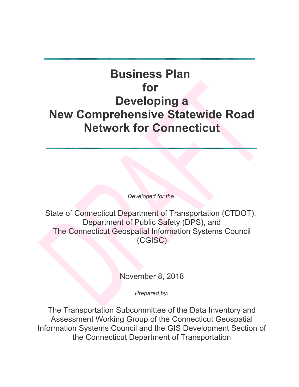 New Comprehensive Statewide Road Networkfor Connecticut