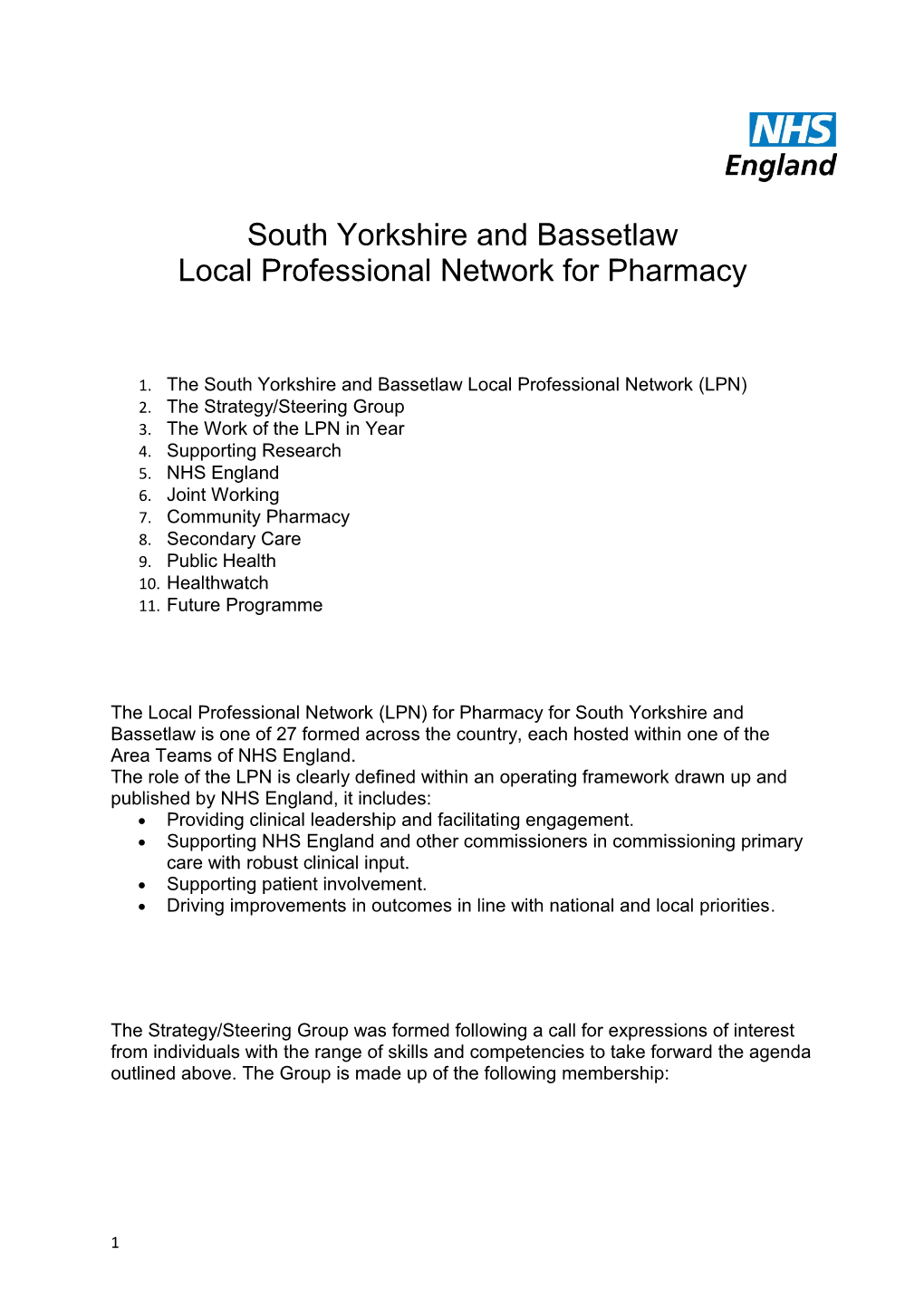 South Yorkshire and Bassetlaw