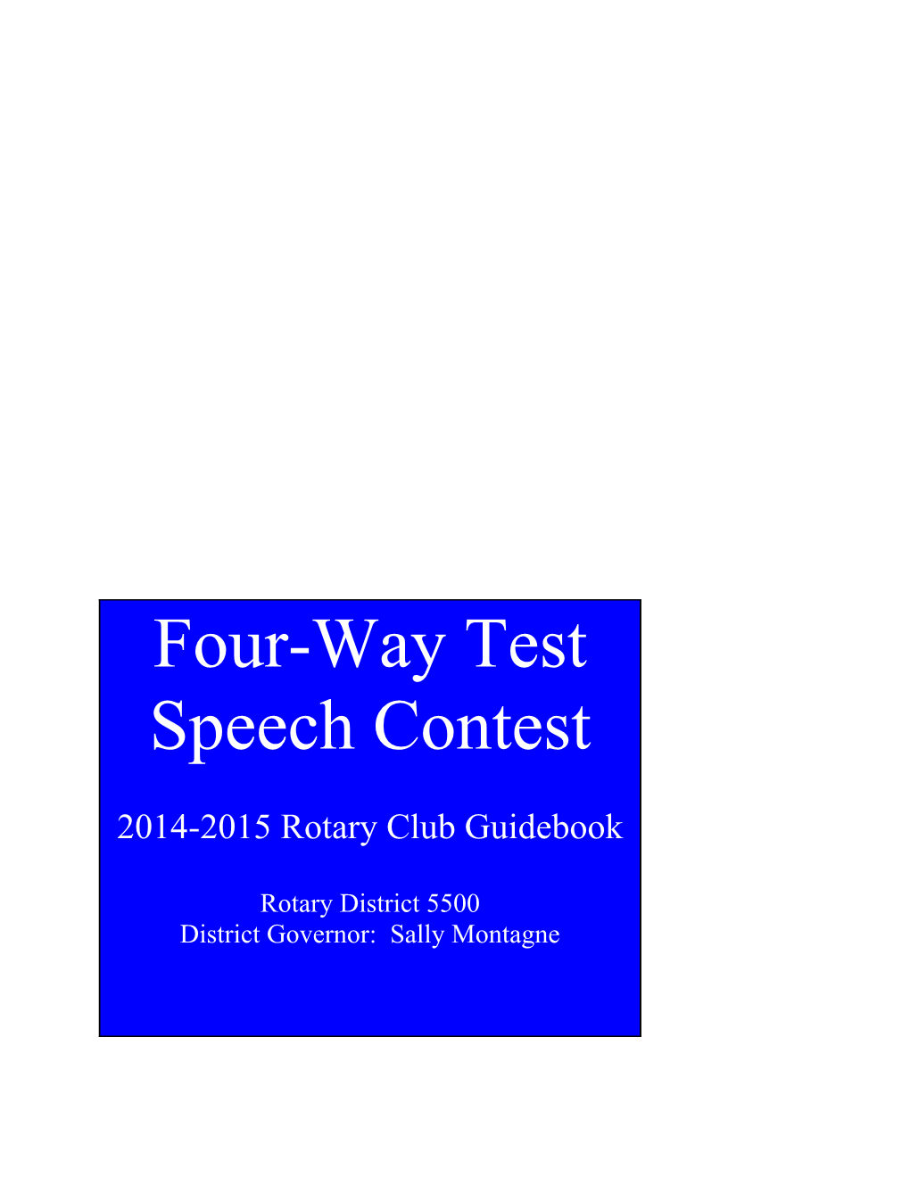 4-Way Test Contest Participant Guidebook