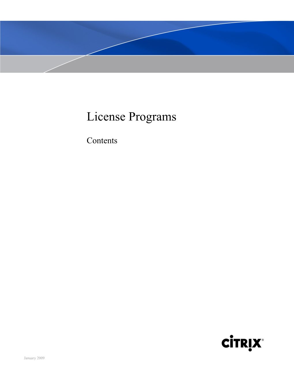 Citrix License Program Faqs