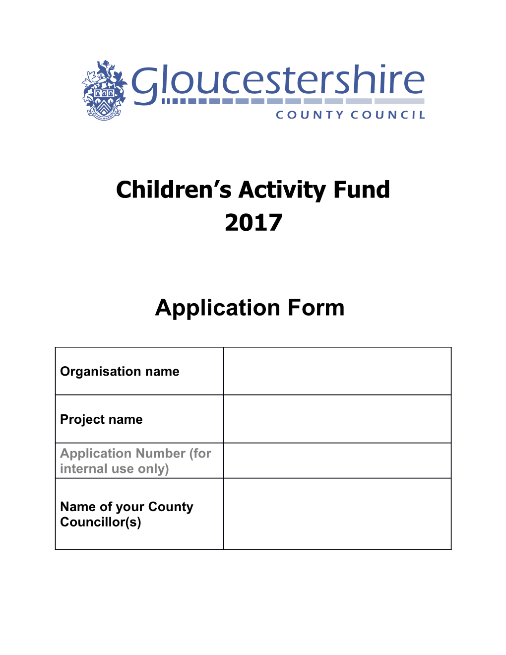 Children S Activity Fund