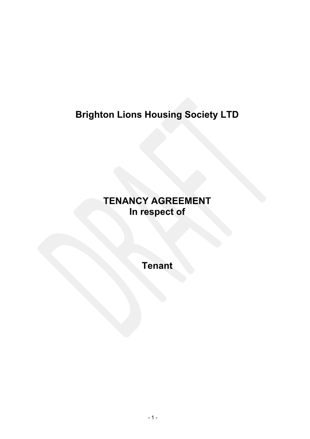Brighton Lions Housing Society LTD