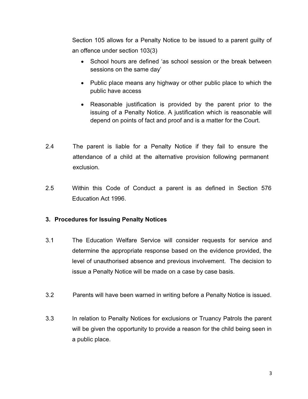 Nottingham City Council Code of Conduct in Relation to Penalty Notices