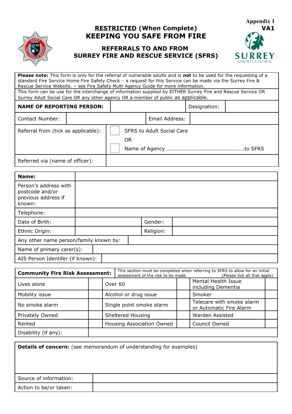 When Complete Please Email This Form To