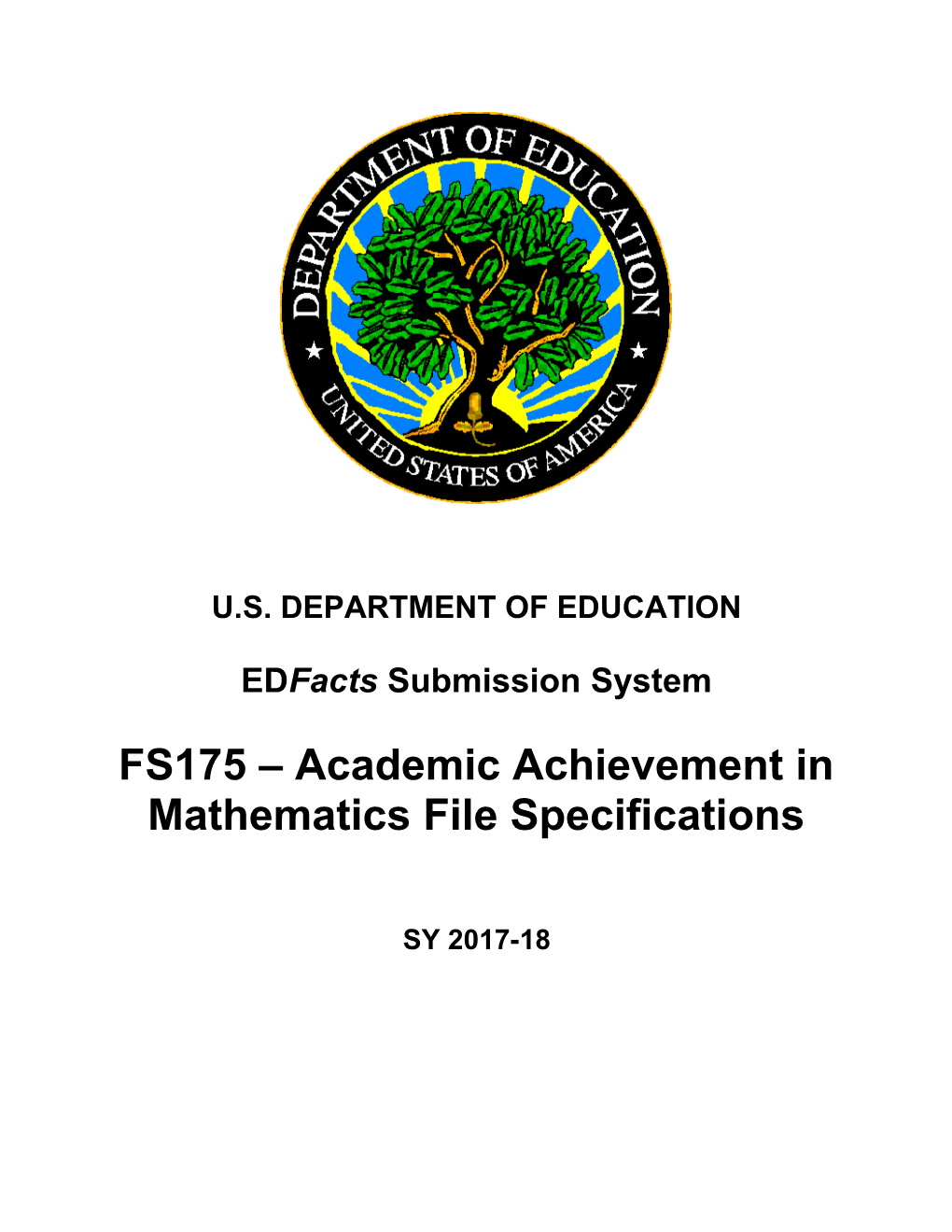 FS175 Academic Achievement in Mathematics File Specifications (Msword)