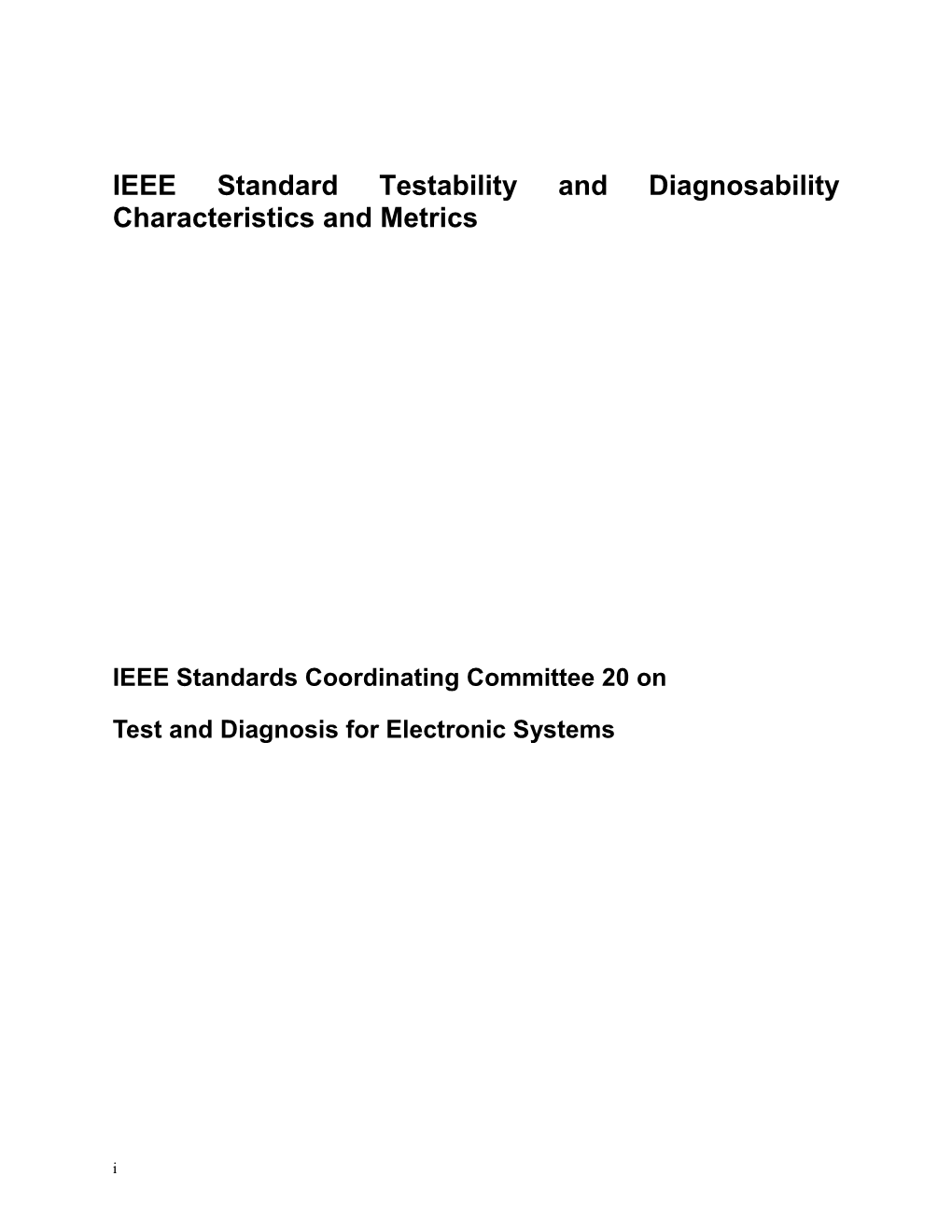 IEEE Standard for Artificial Intelligence Exchange and Service Tie to All Test Environments