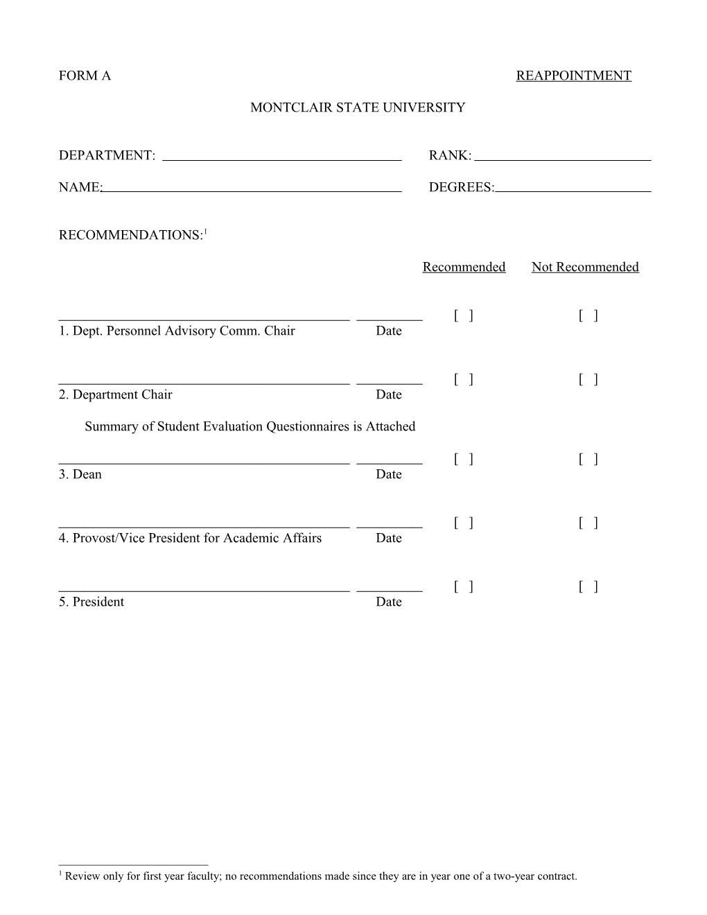 1. Dept. Personnel Advisory Comm. Chairdate