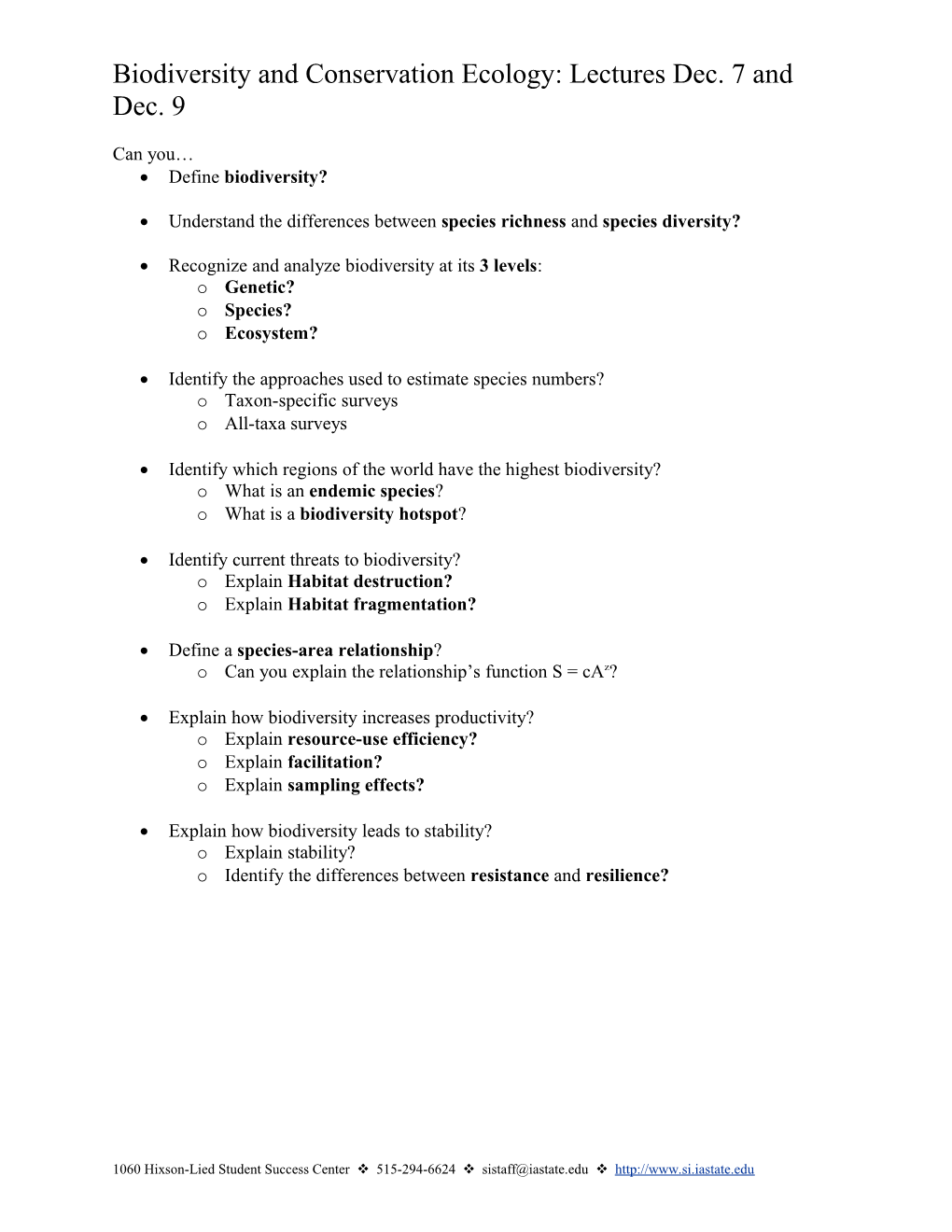 These Questions Regard the Last 4 Lectures of the Course. There Will Be More Questions
