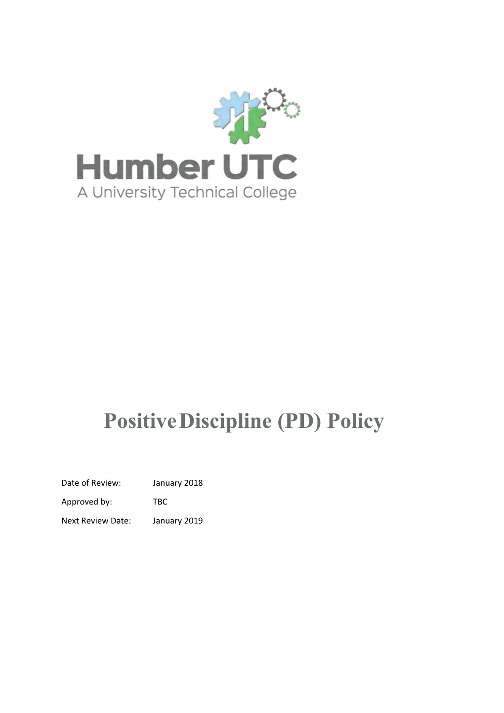 Positivediscipline (PD) Policy