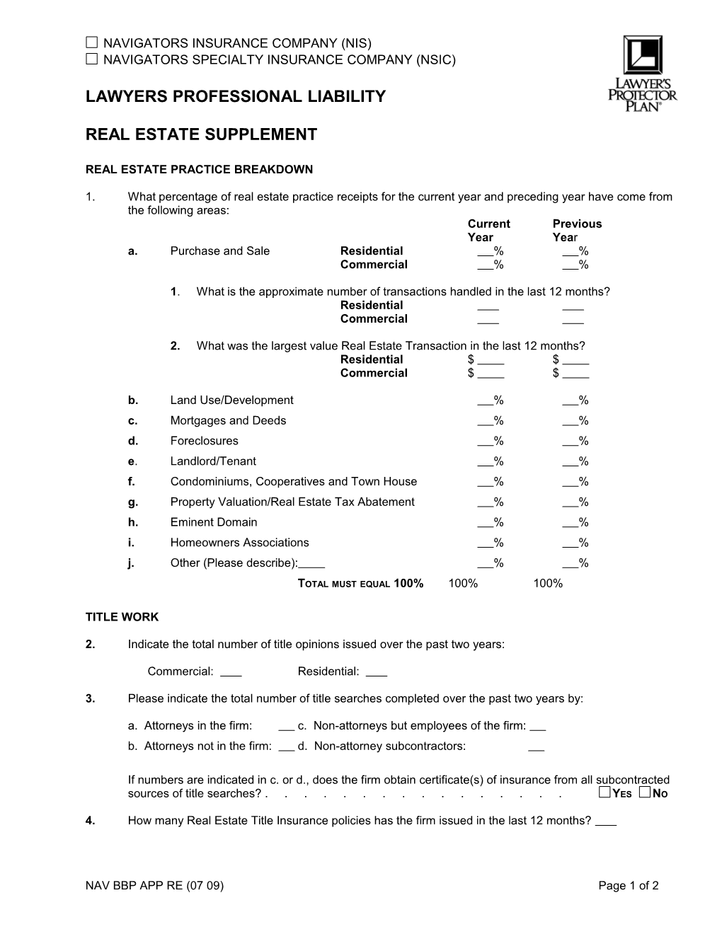 Navigators Specialty Insurance Company (NSIC)