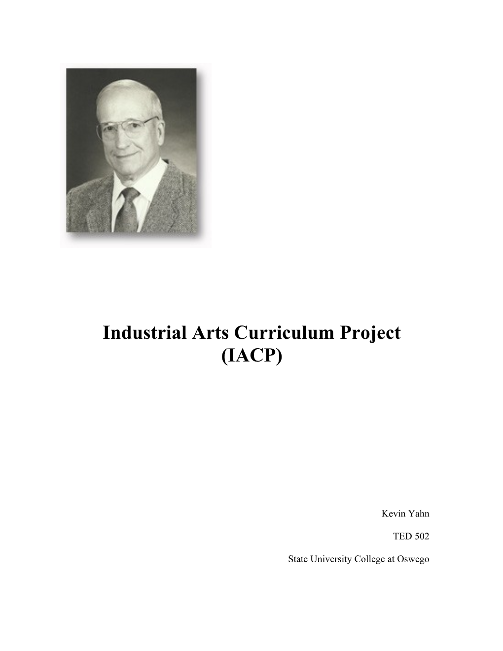 Industrial Arts Curriculum Project