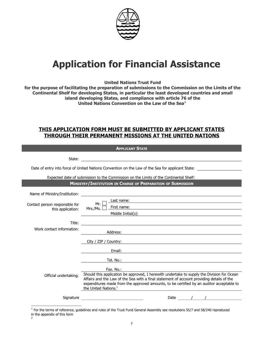 Application Form, Windhoek, Namibia 2008, MS Word