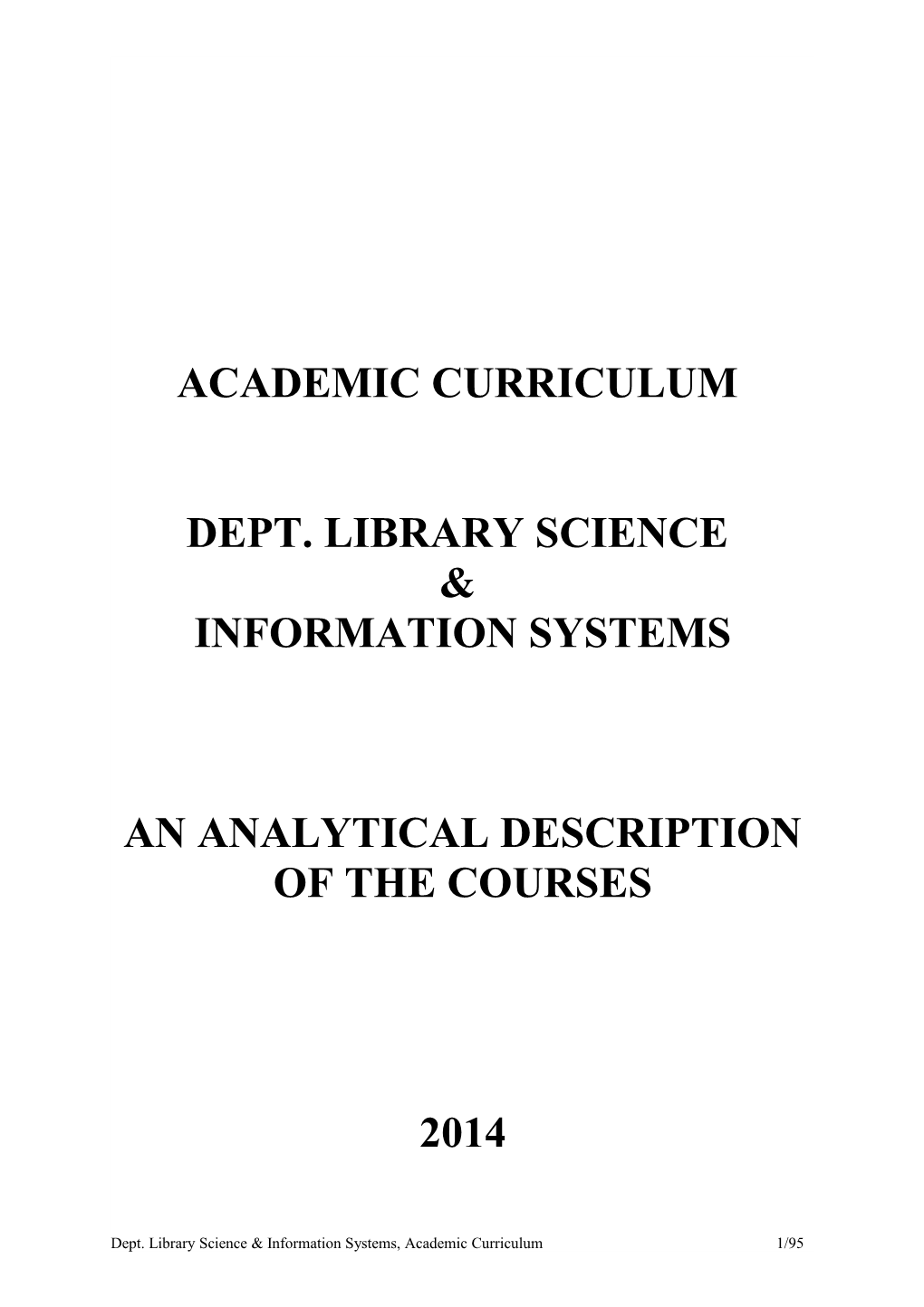 Academic Curriculum