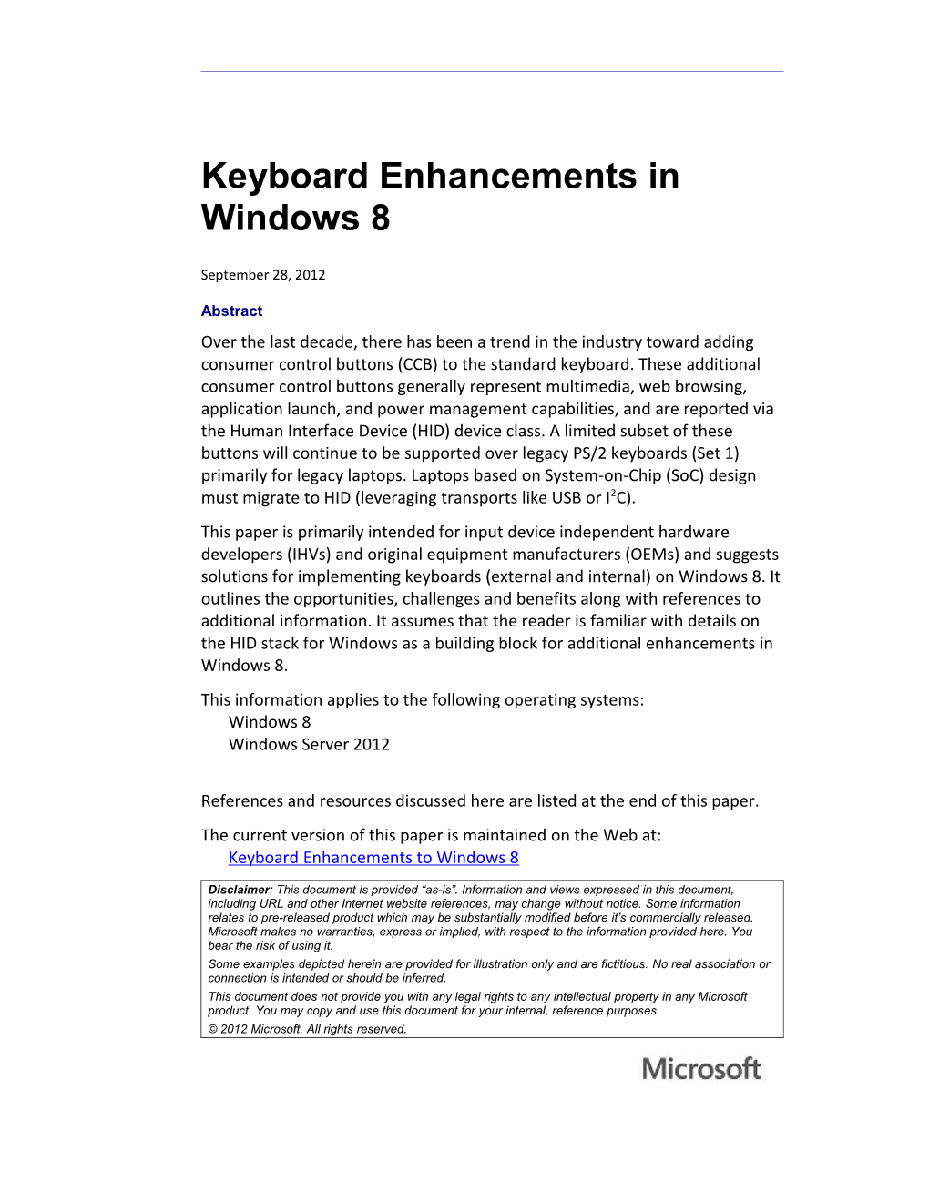 Keyboard Enhancements in Windows 8 - 1