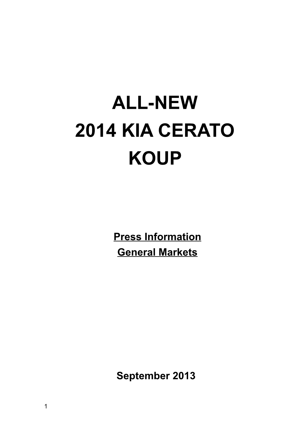 All-New 2014 Kia Cerato Koup