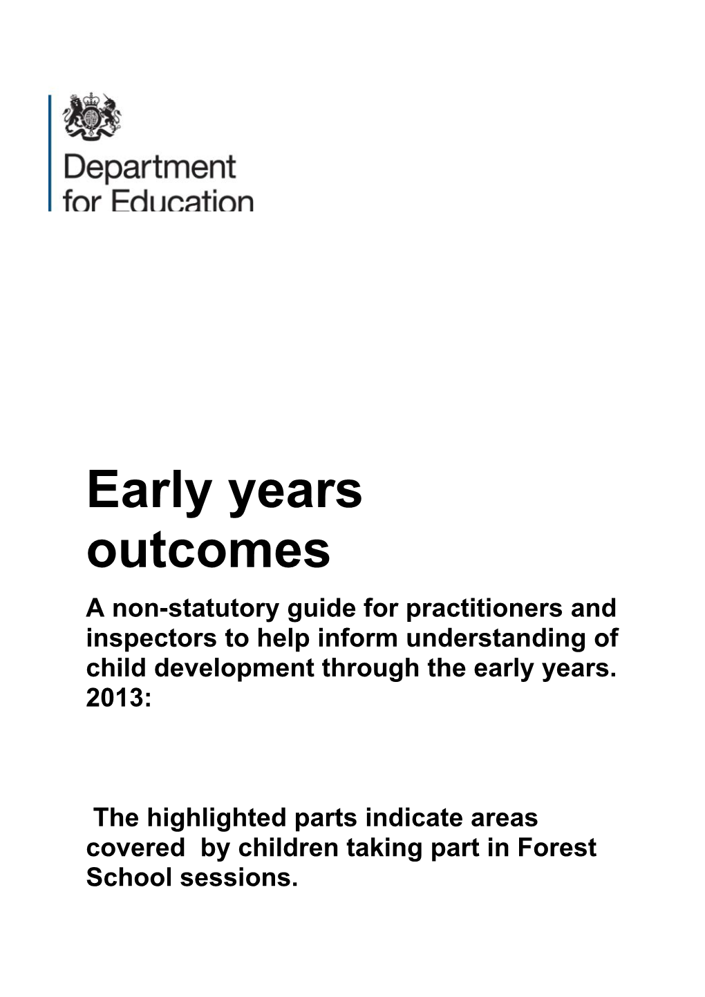 Early Years Outcomes