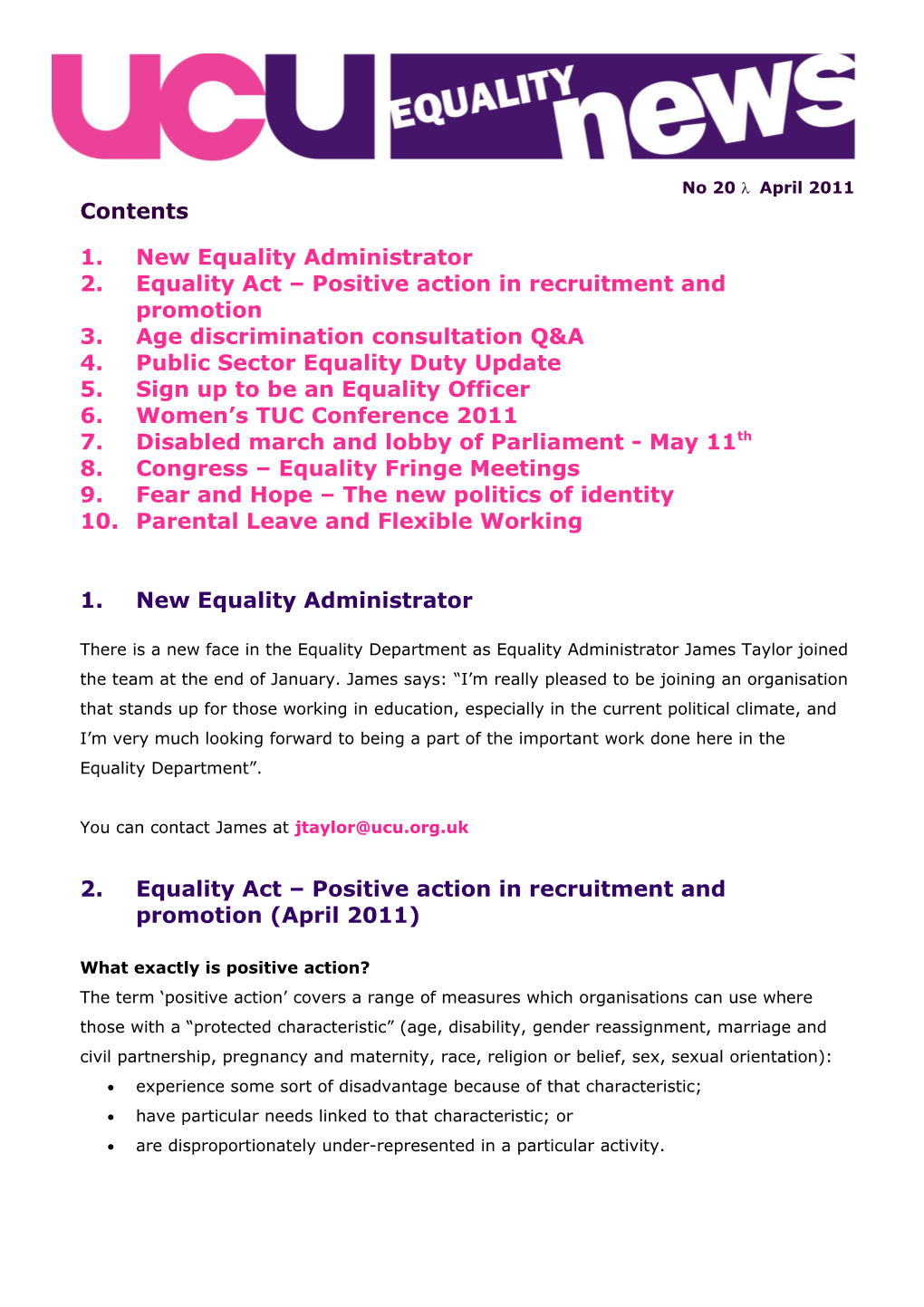2.Equality Act Positive Action in Recruitment and Promotion