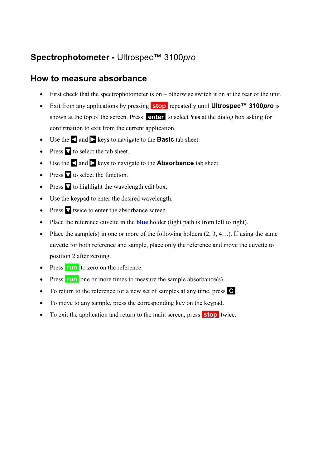 How to Measure Absorbance