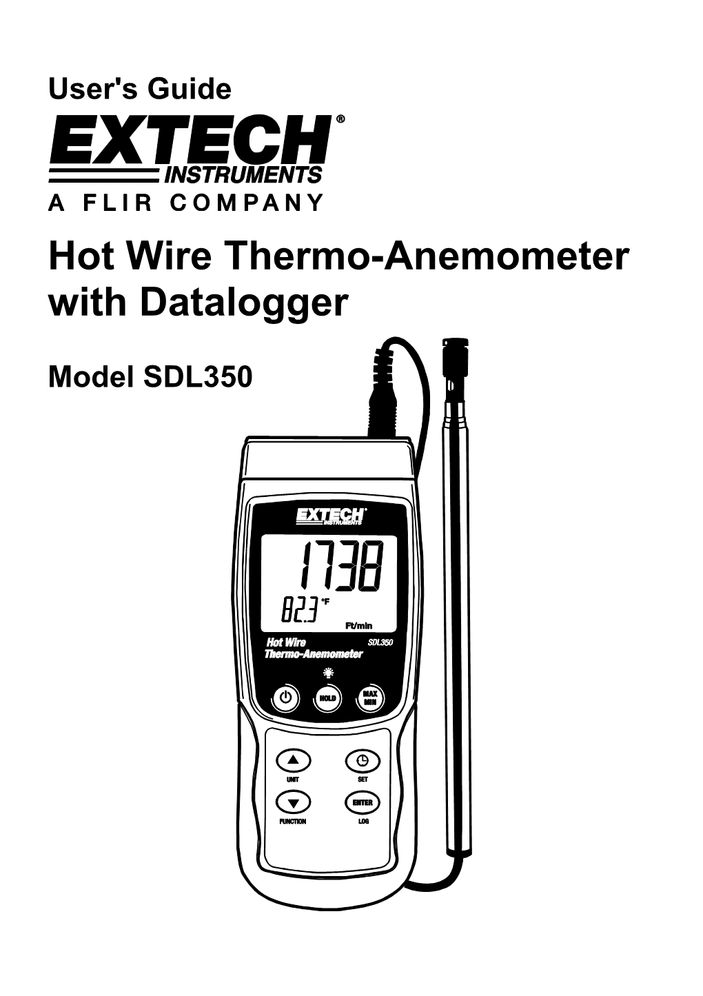 Hot Wire Thermo-Anemometer with Datalogger