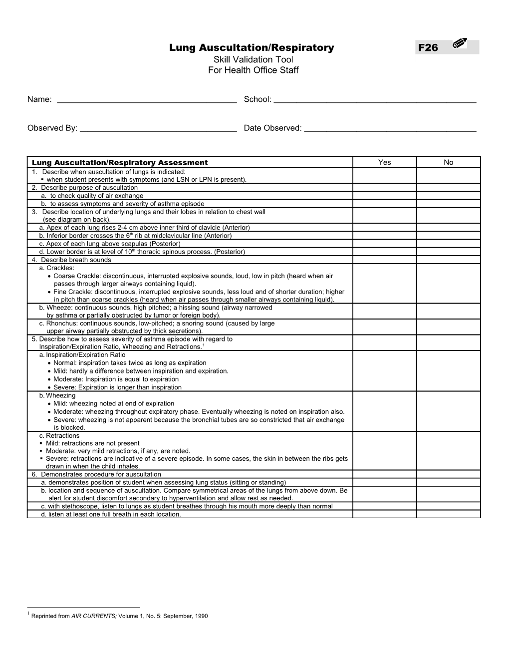 Competency Validation Tool