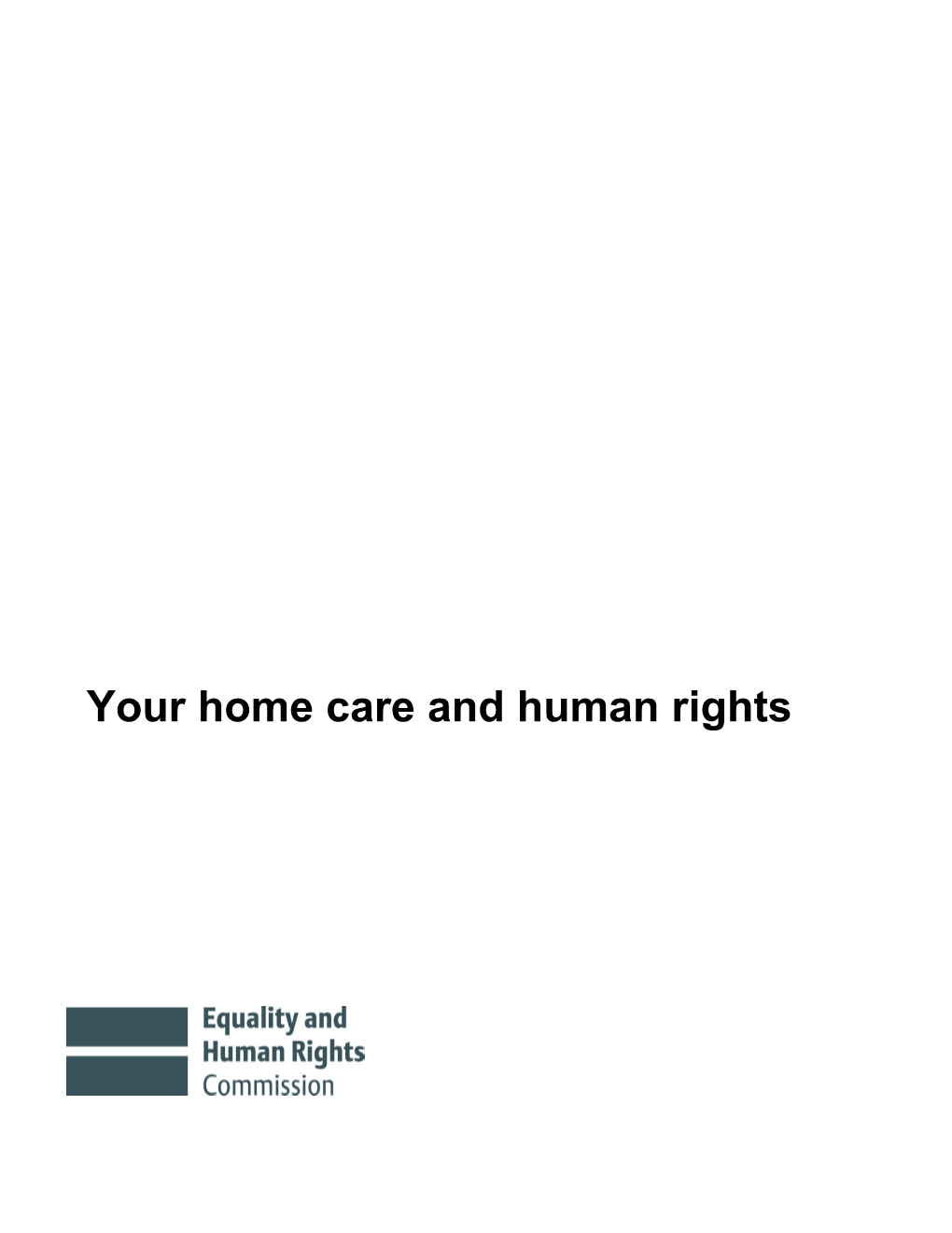 A Guide to Human Rights for Older People Receiving Care at Home