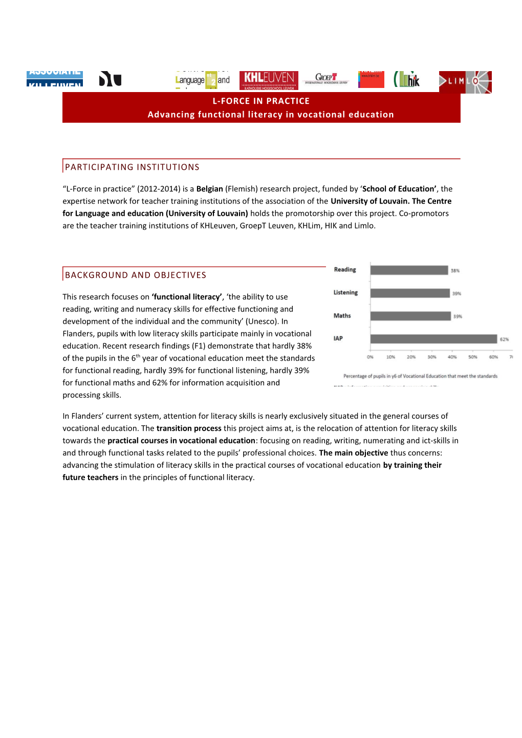 L-Force in Practiceadvancing Functional Literacy in Vocational Education