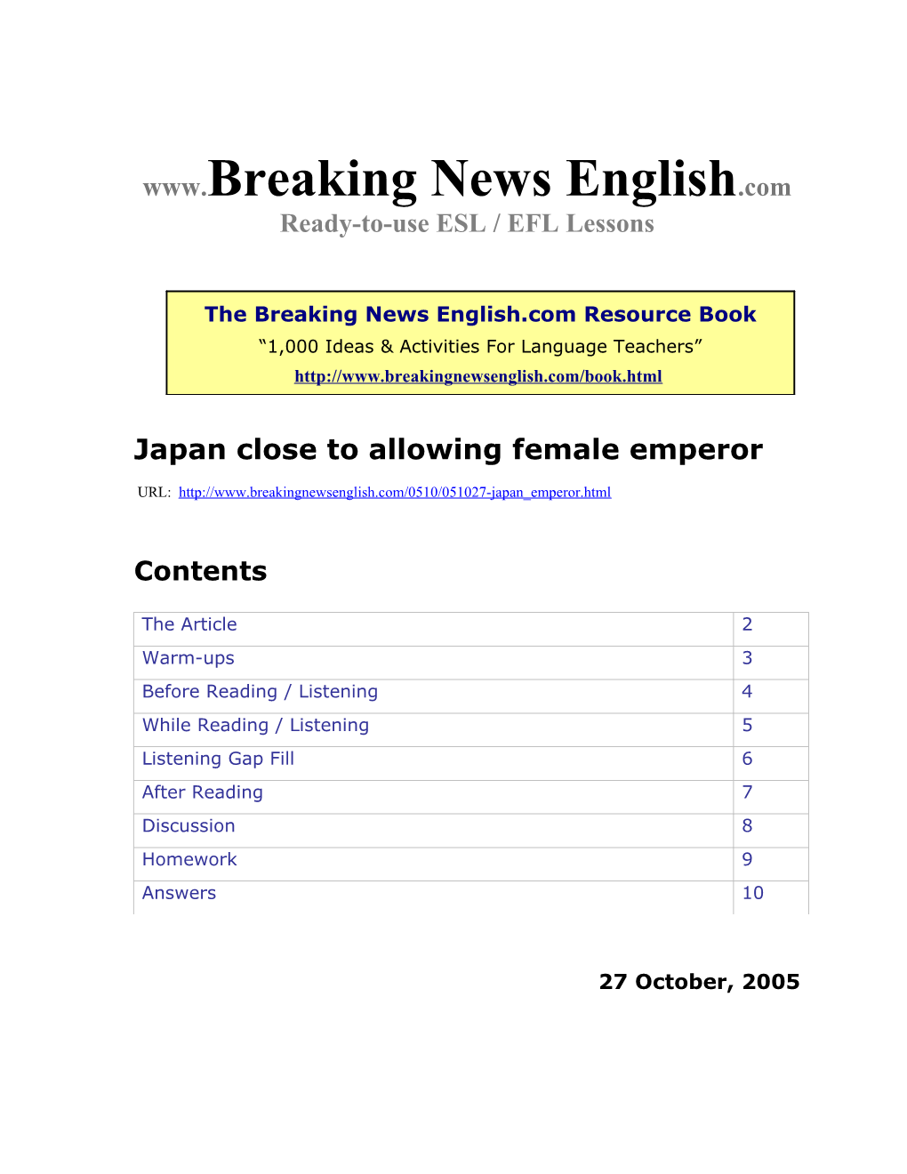 Japan Close to Allowing Female Emperor