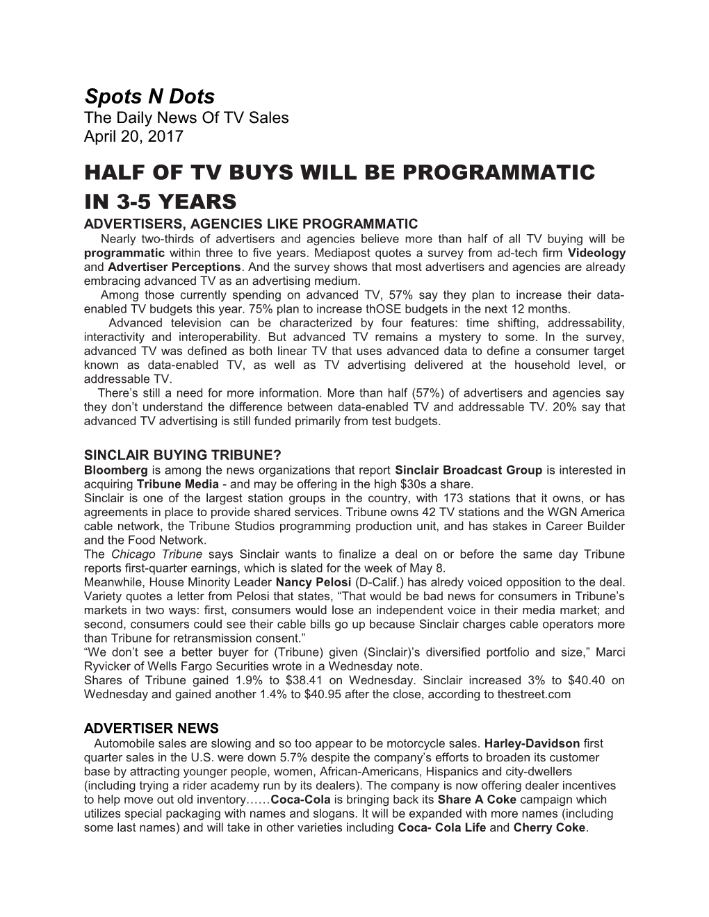 Half of Tv Buys Will Be Programmatic in 3-5 Years