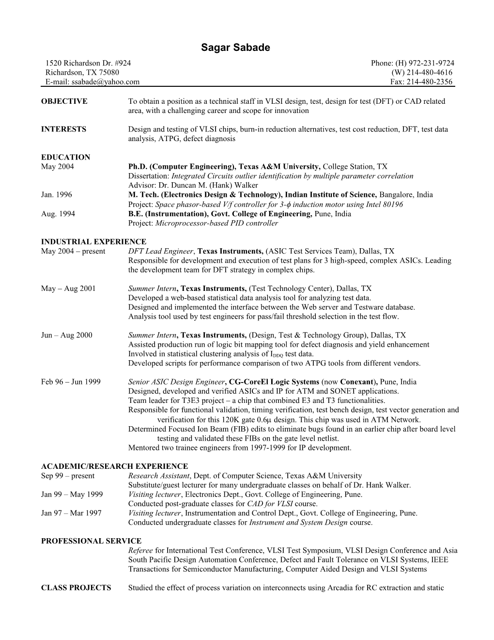 Dissertation: Integrated Circuits Outlier Identification by Multiple Parameter Correlation