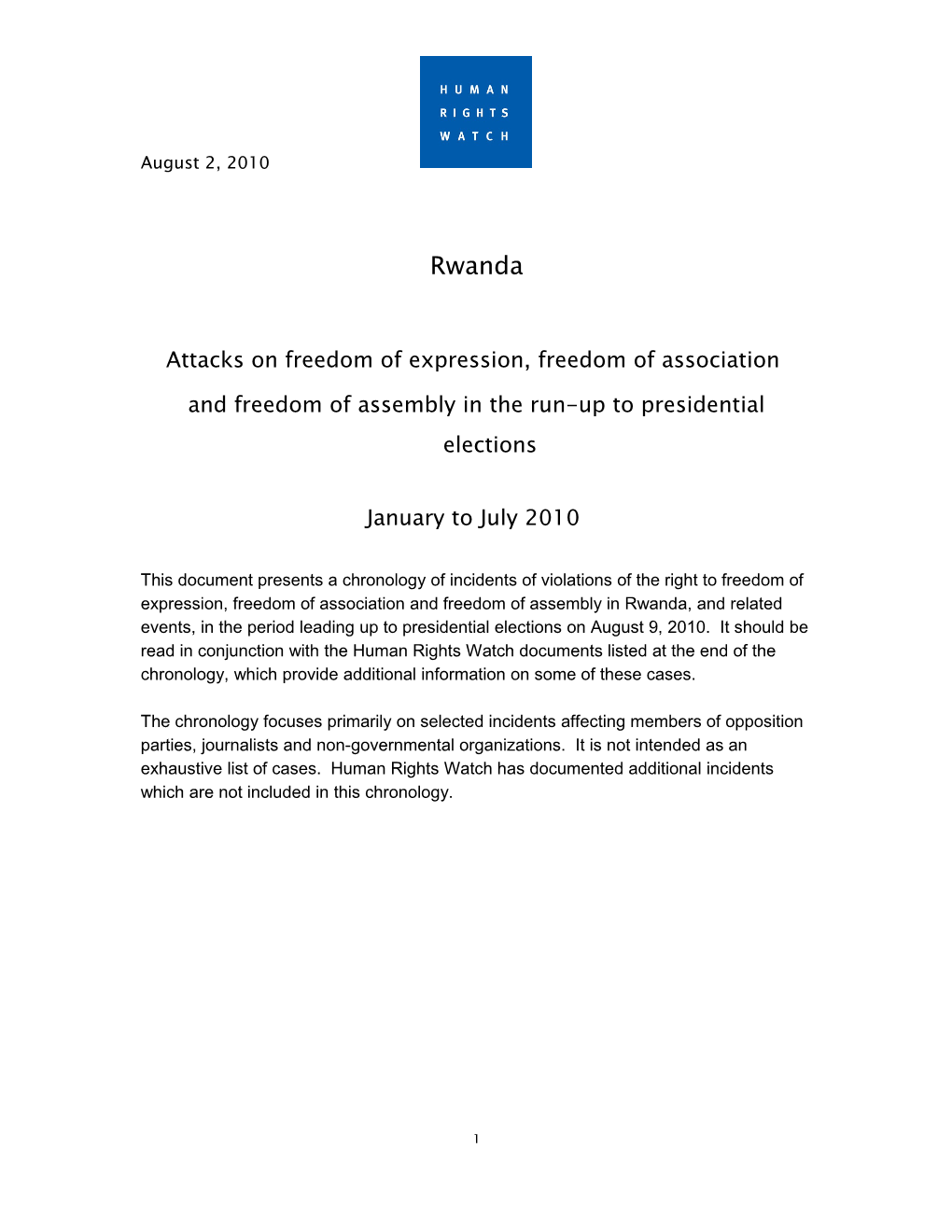 Attacks on Freedom of Expression, Freedom of Association