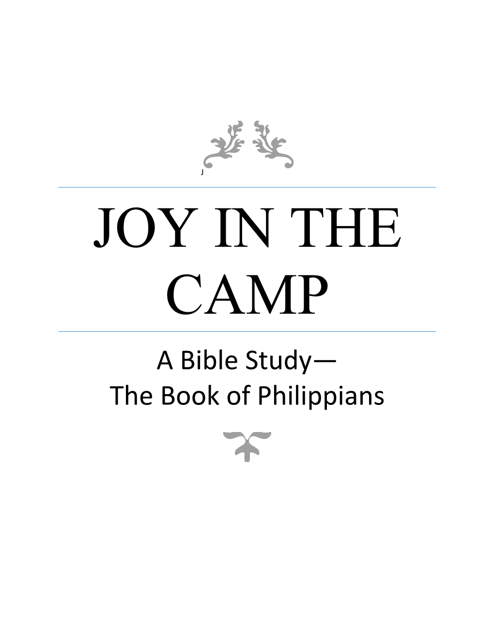 Joy in the Camp