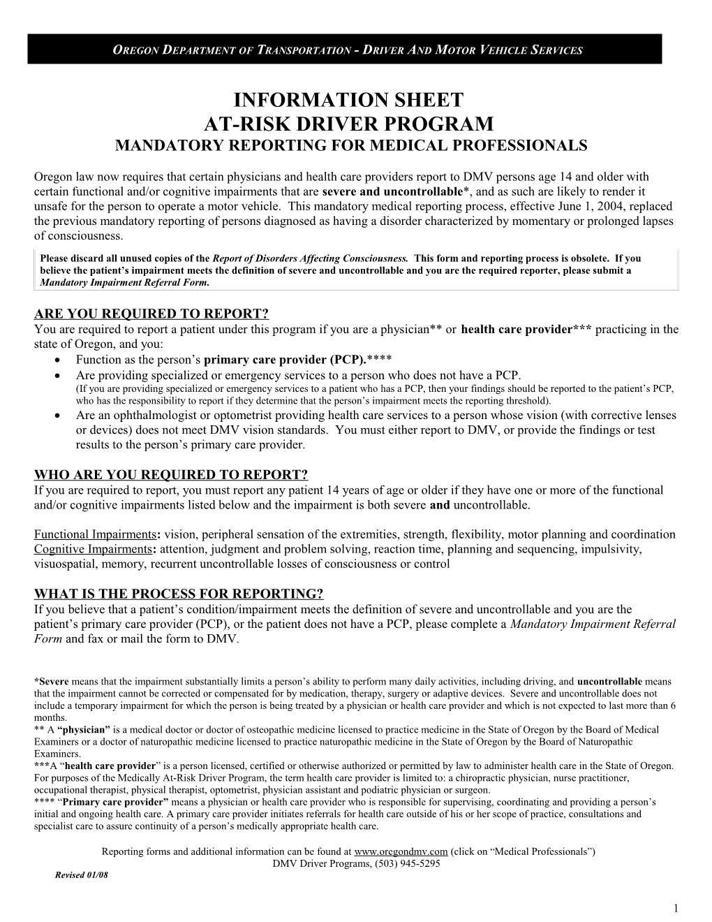 Oregon Department of Transportation - Driver and Motor Vehicle Services