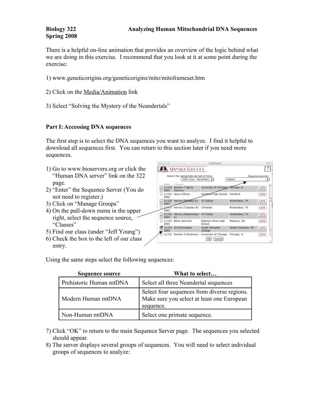 Analyzing Human Mitochondrial DNA Sequences