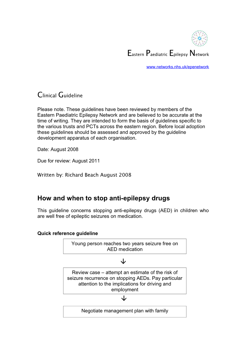 How and When to Stop Anti Epilepsy Drugs