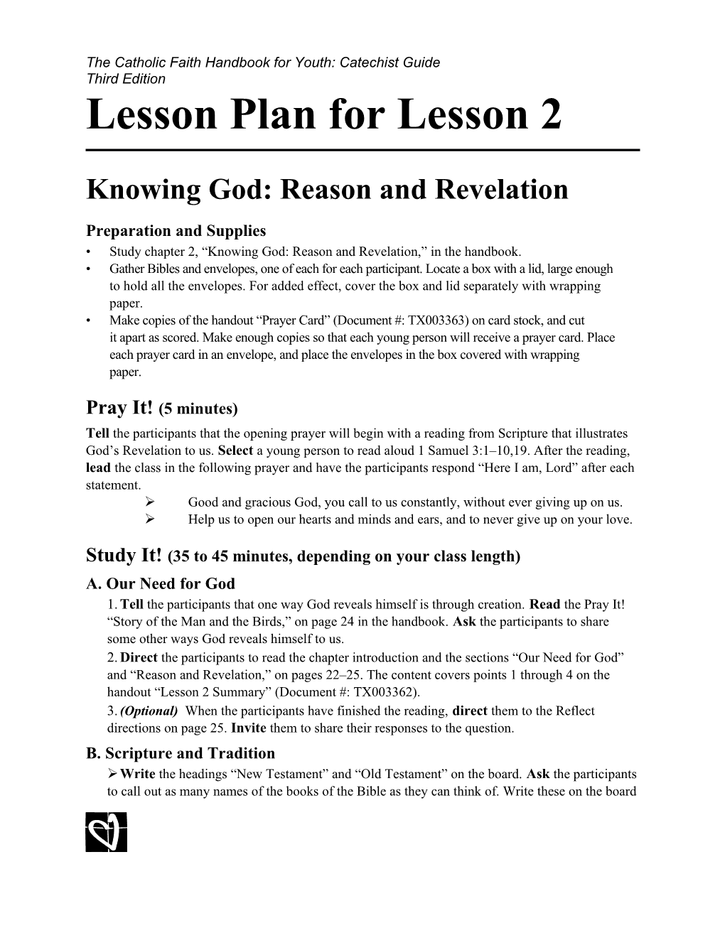 Lesson Plan for Lesson 2