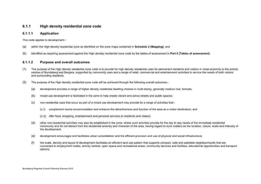 6.2.3High Density Residential Zone Code