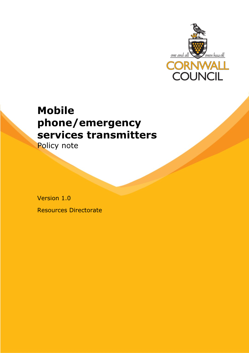 Mobile Phone/Emergency Services Transmitters