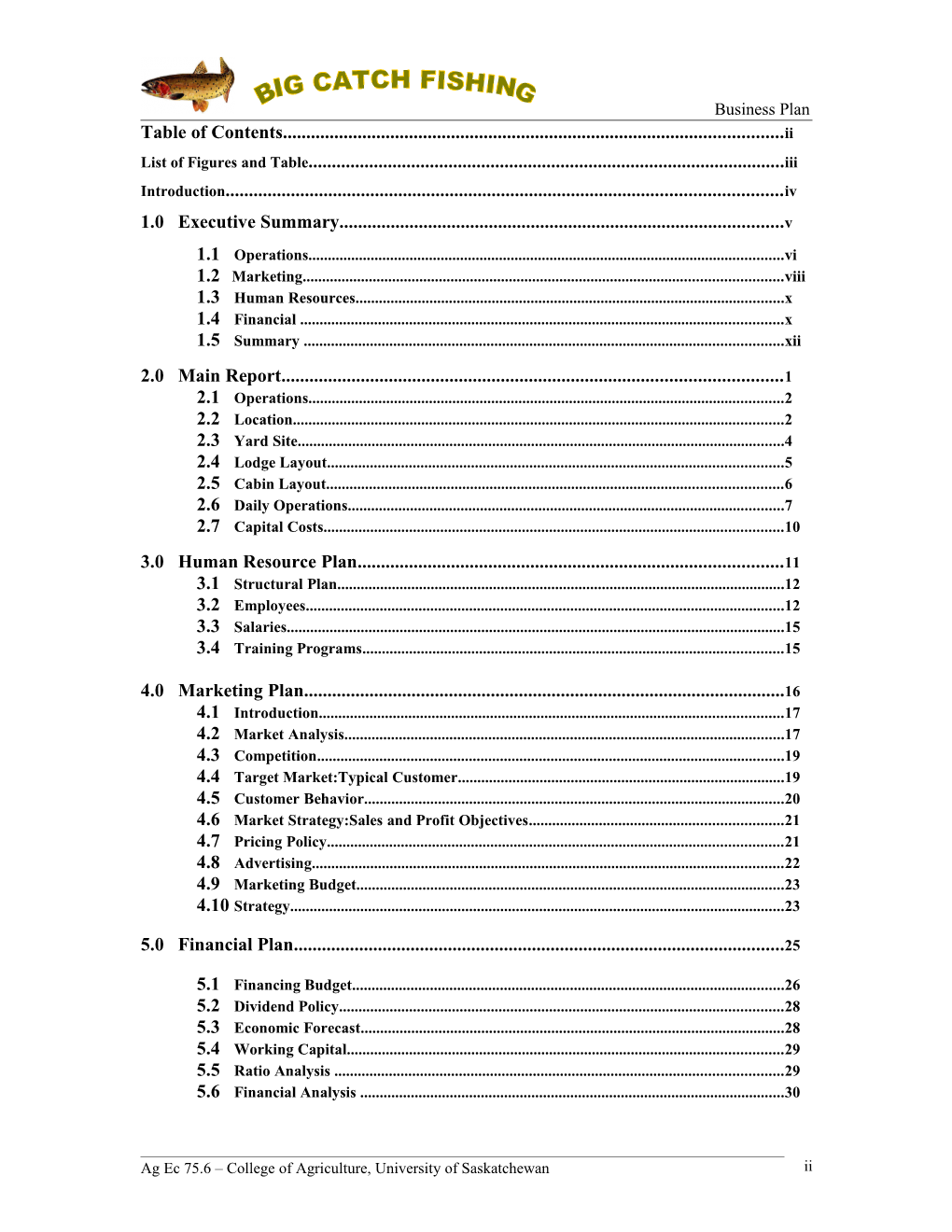 List of Figures and Table Iii