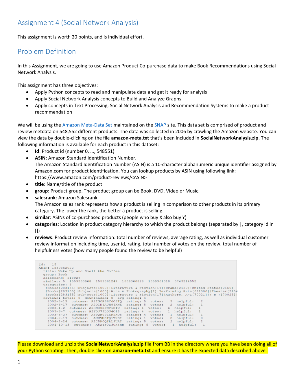 Assignment 4 (Social Network Analysis)