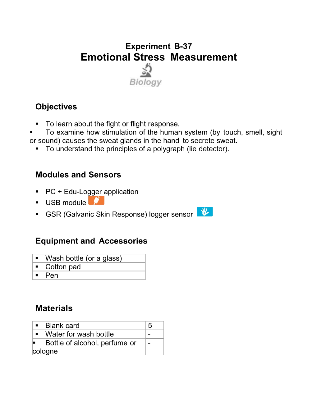 Emotional Stressmeasurement