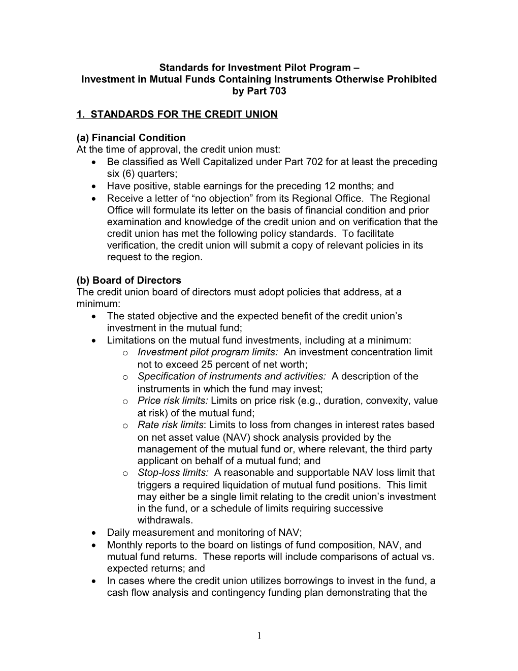 Standards for Short Sales of Securities