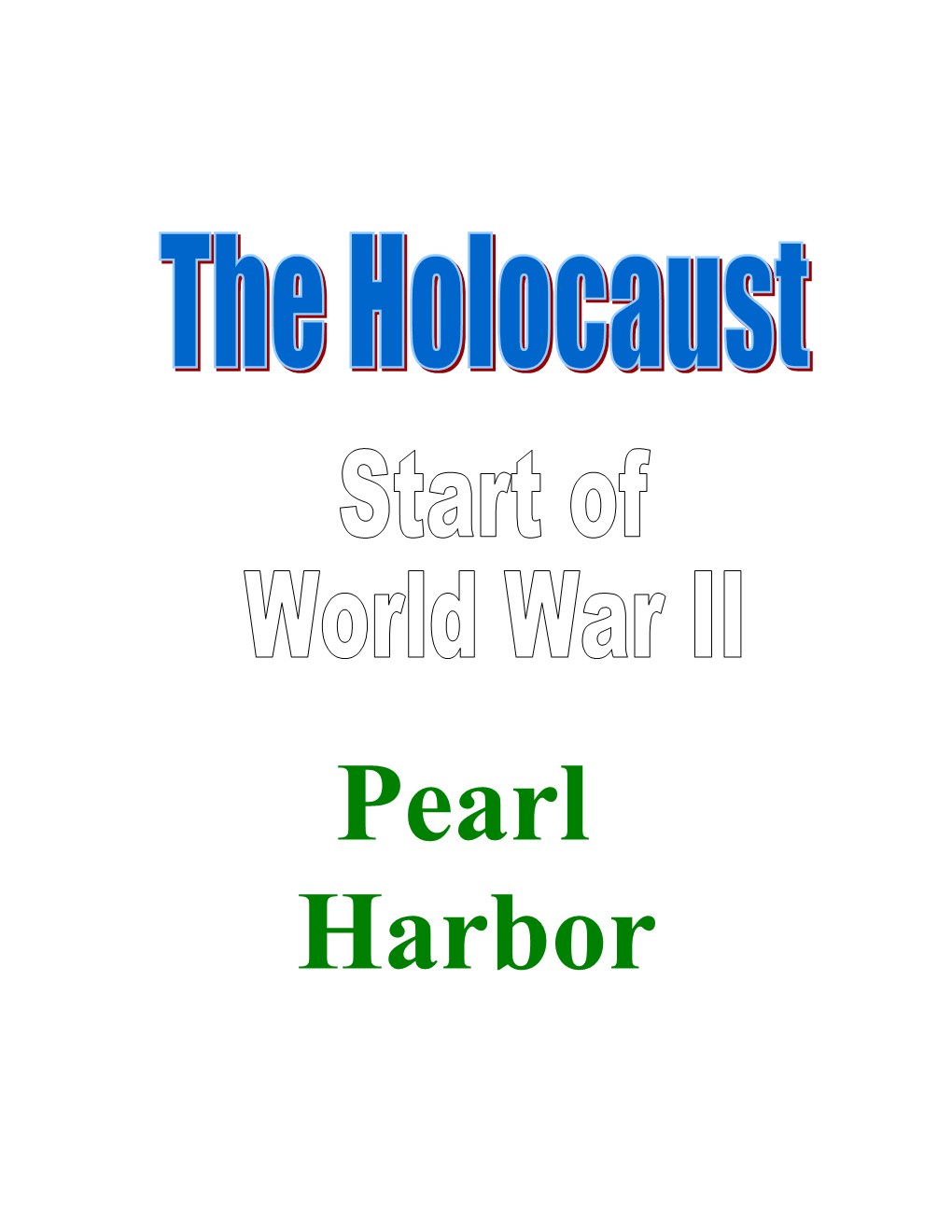 A Brief Overview of the Start of World War II