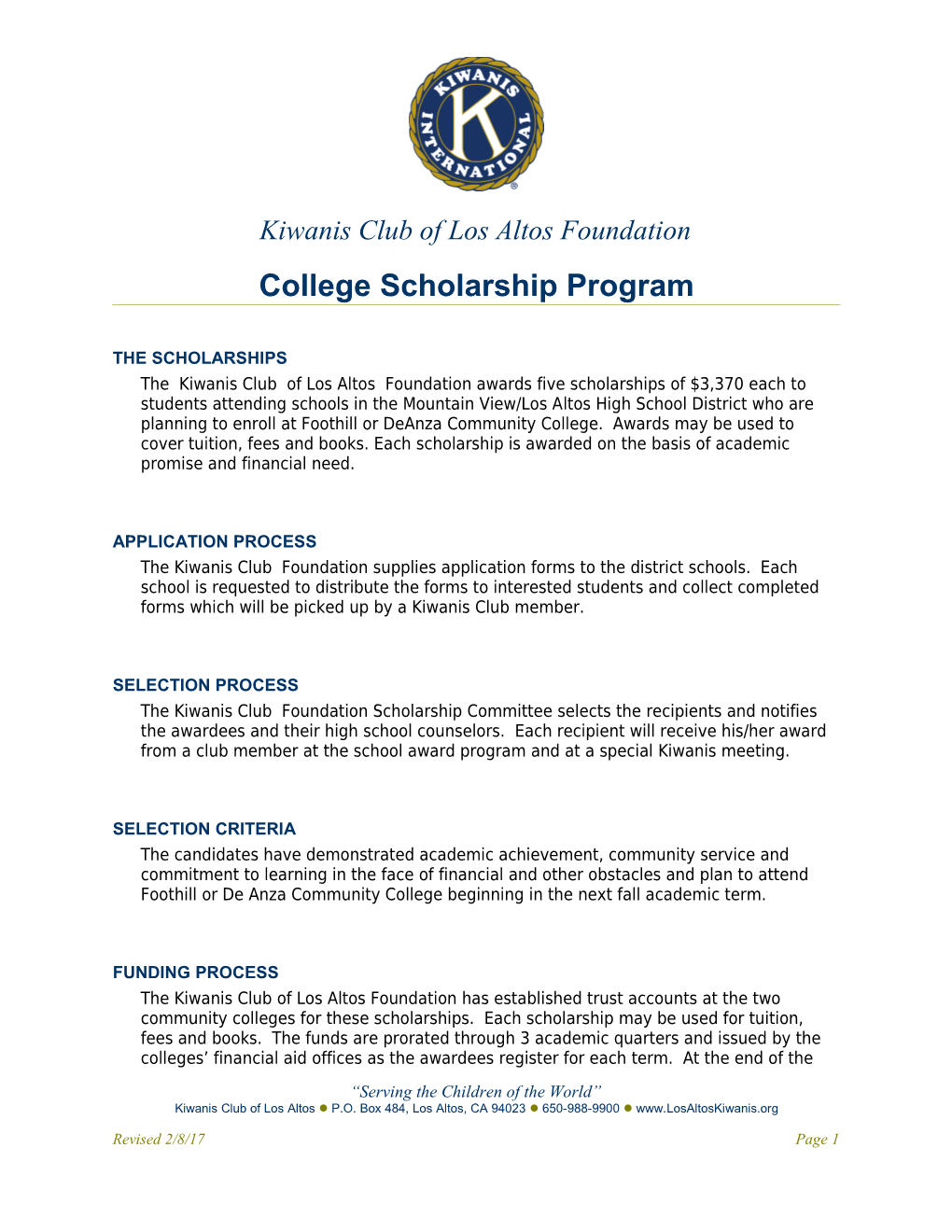 Kiwanis Club of Los Altos Foundation