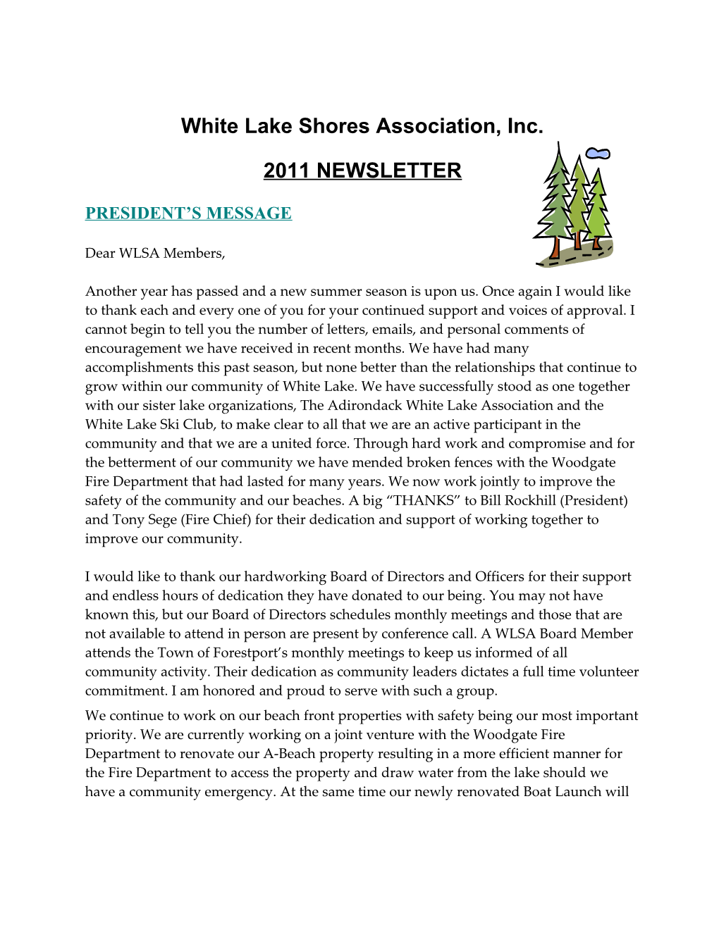 White Lake Shores Association, Inc