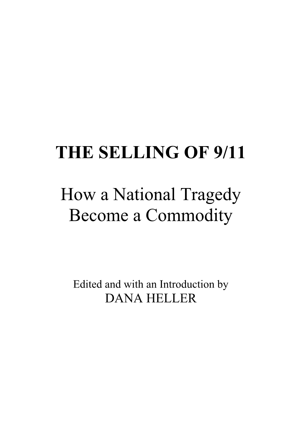 The Selling of 9/11